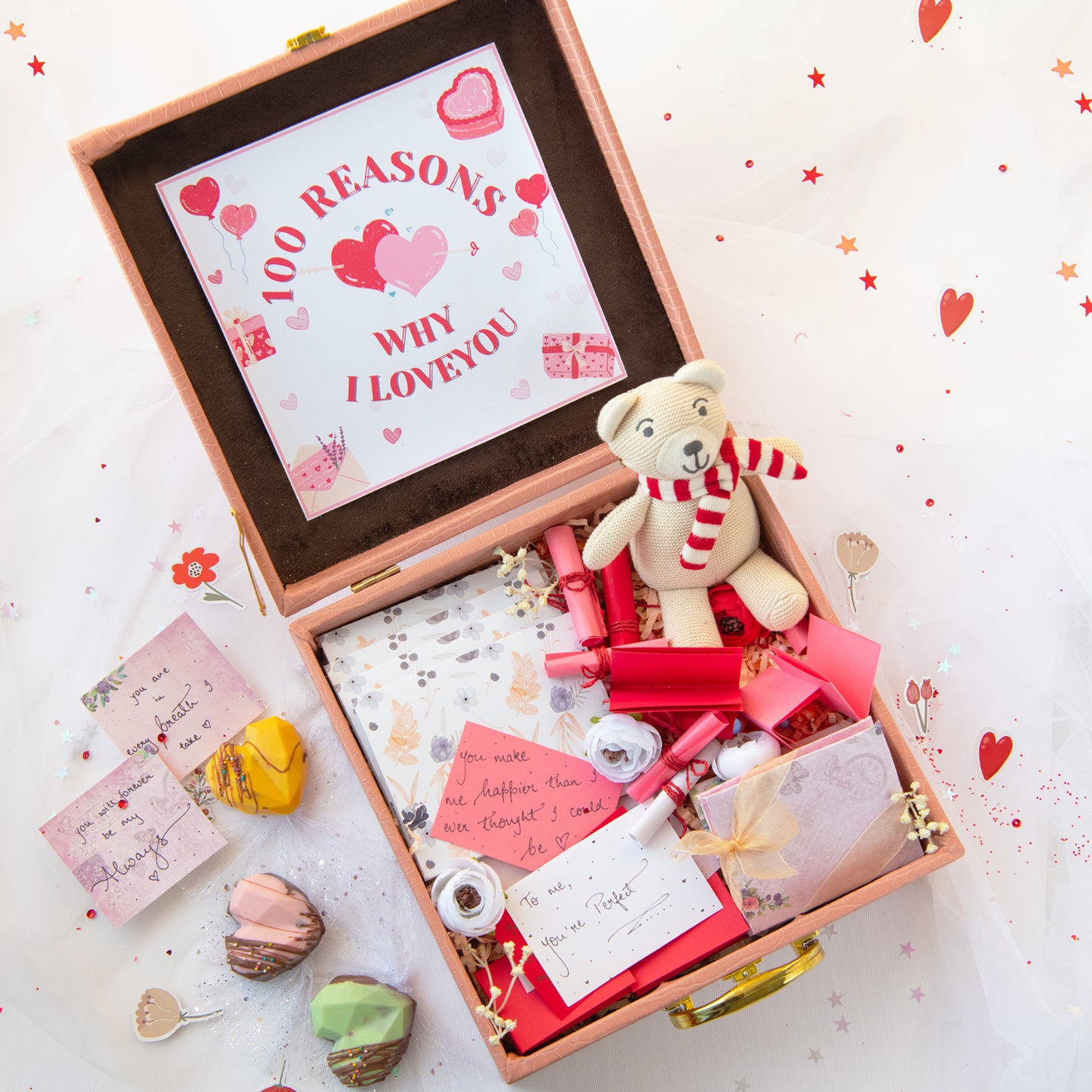 100 Reasons Why I Love You Message Box