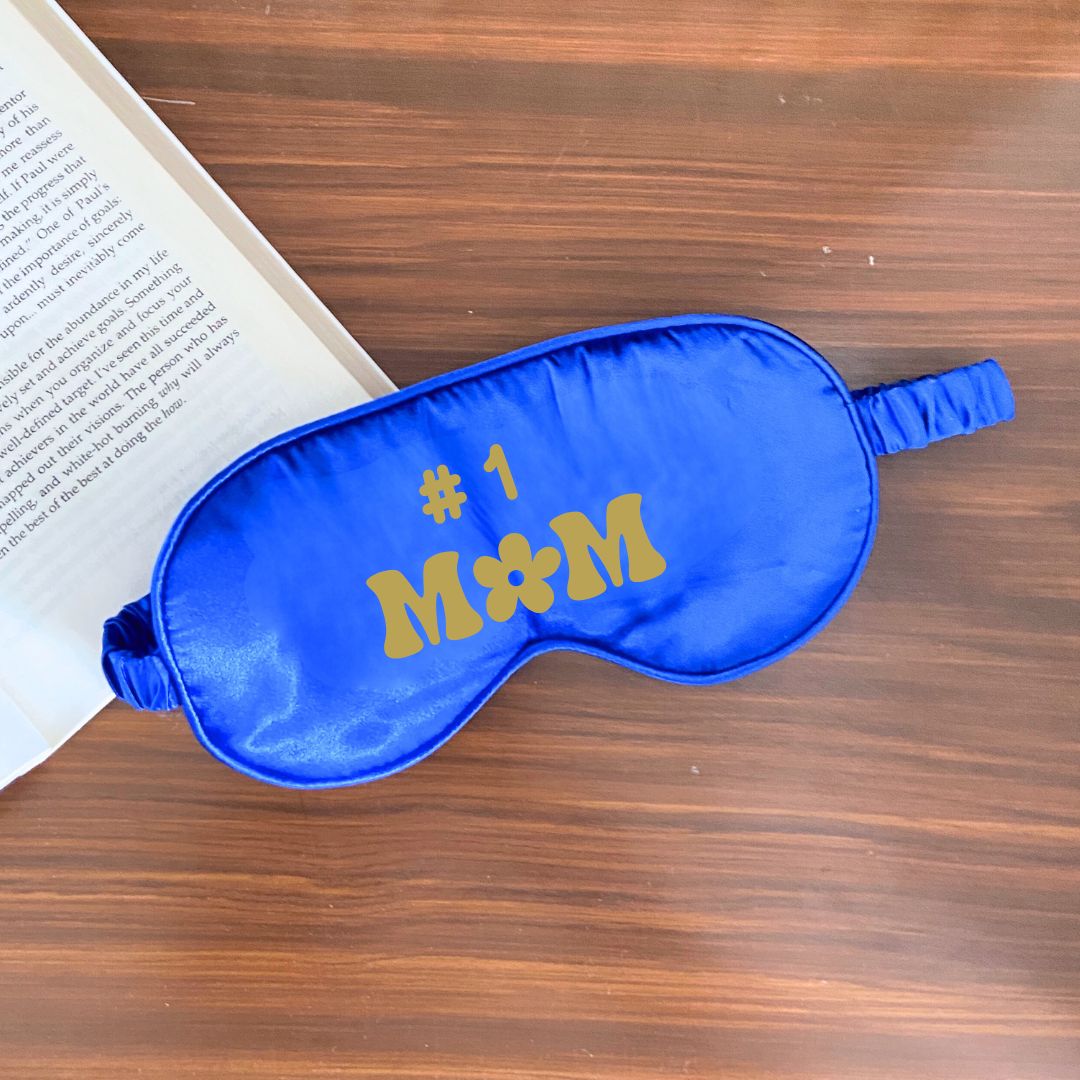#1 Mom Satin Eye Mask