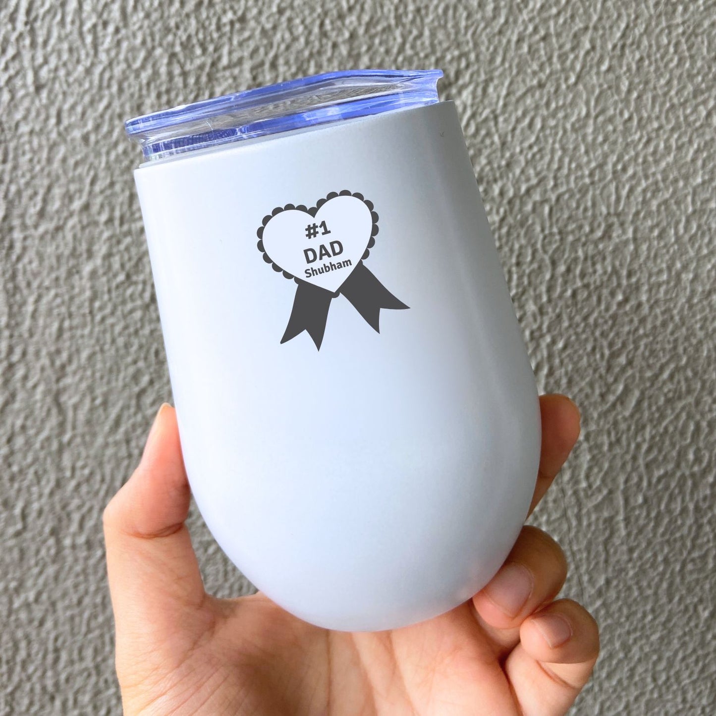 #1 Dad Personalized Travel Tumbler