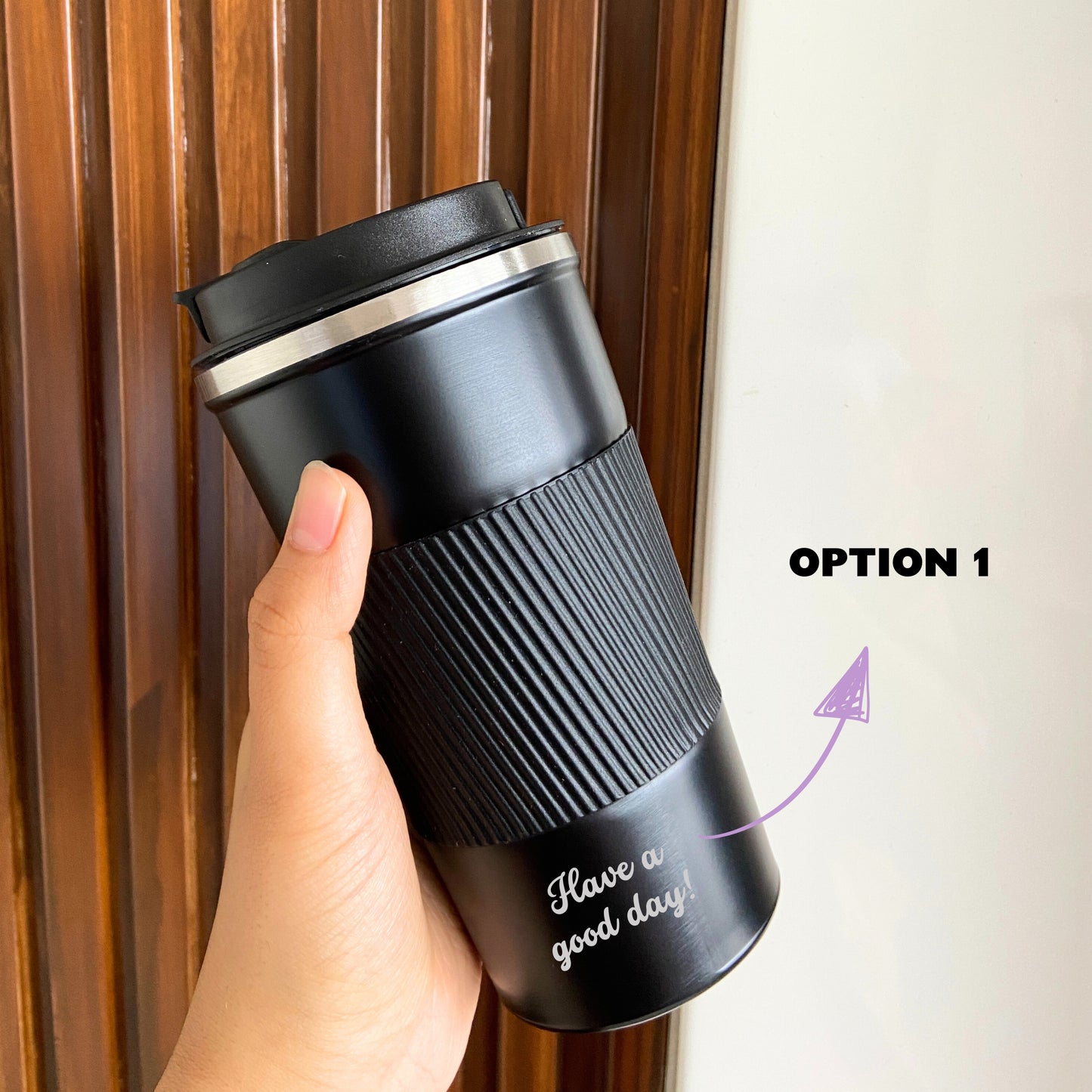 Personalized Double Walled Travel Tumbler