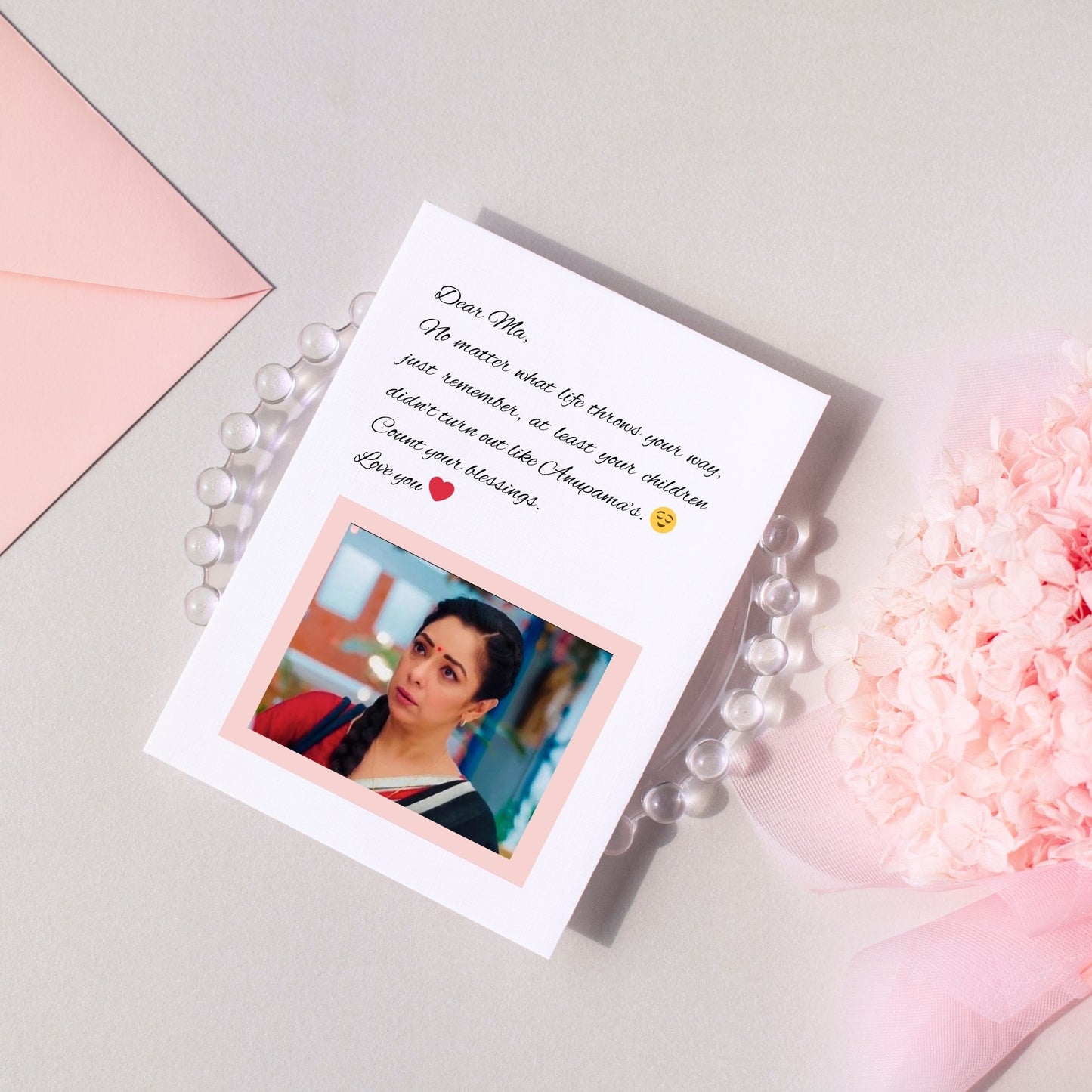 Punny Card For TV Series Lover Mom