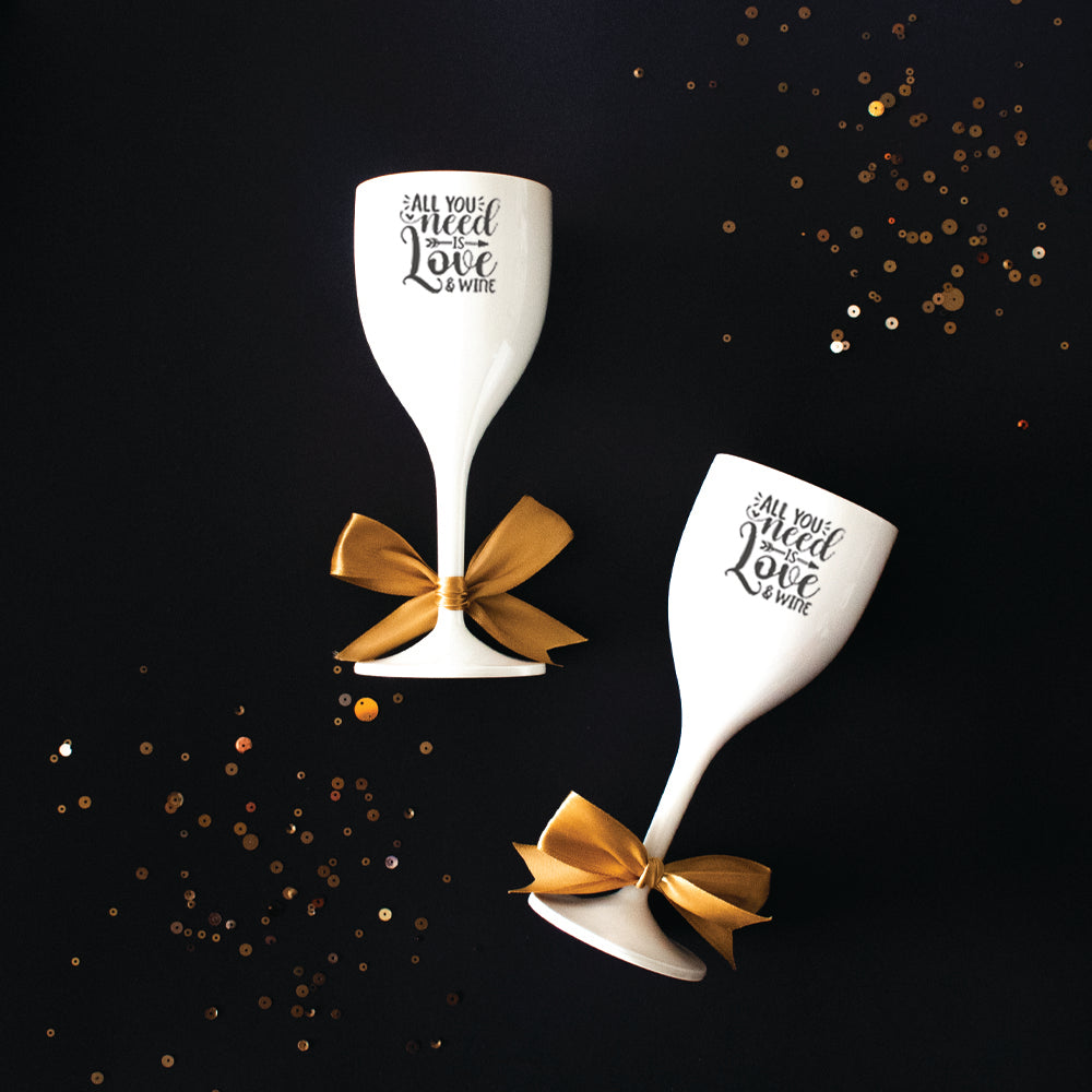 Unbreakable Wine Glass With Quote