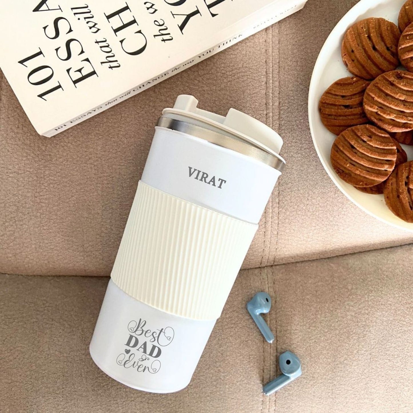 Best Dad Ever Personalized Double Walled Travel Tumbler