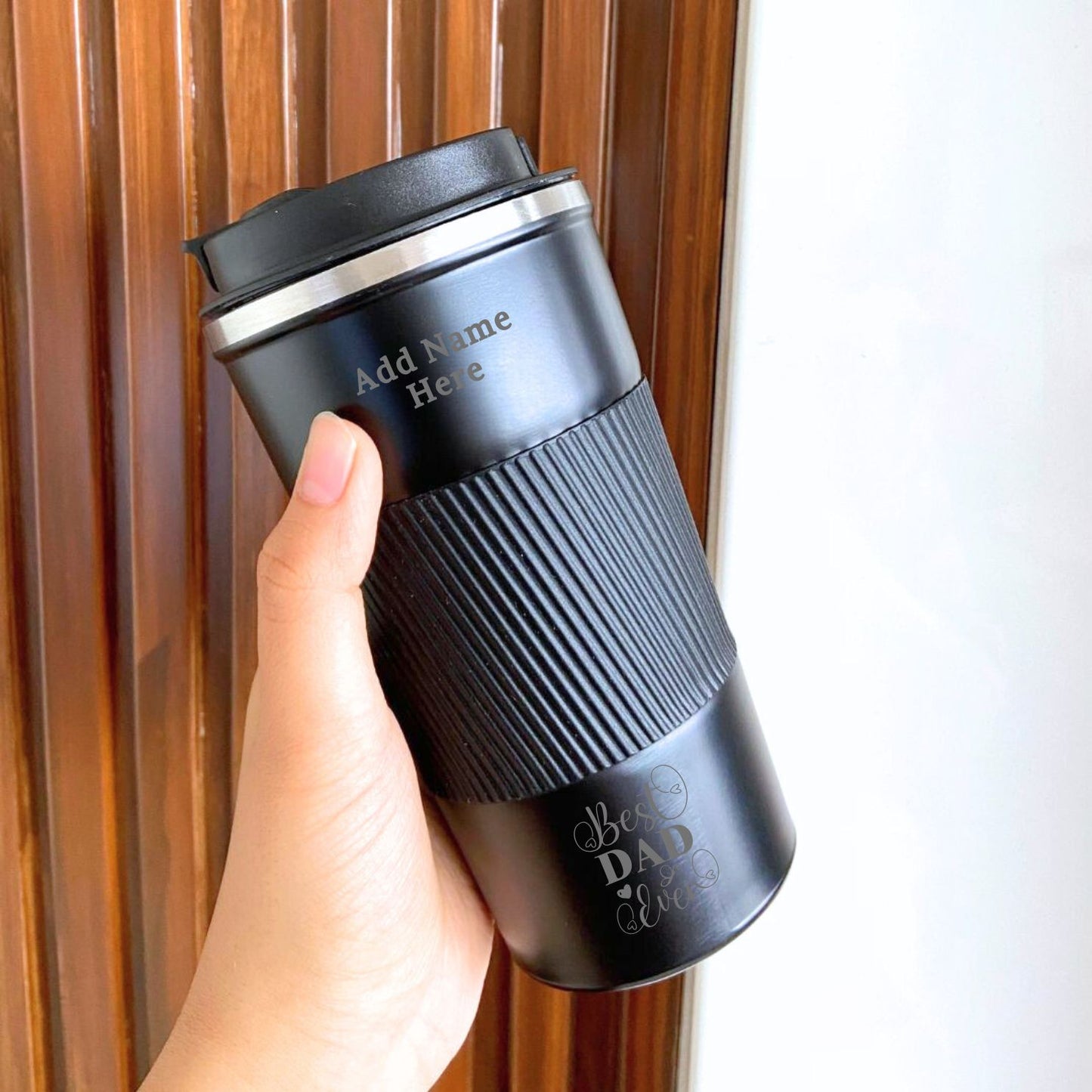Best Dad Ever Personalized Double Walled Travel Tumbler