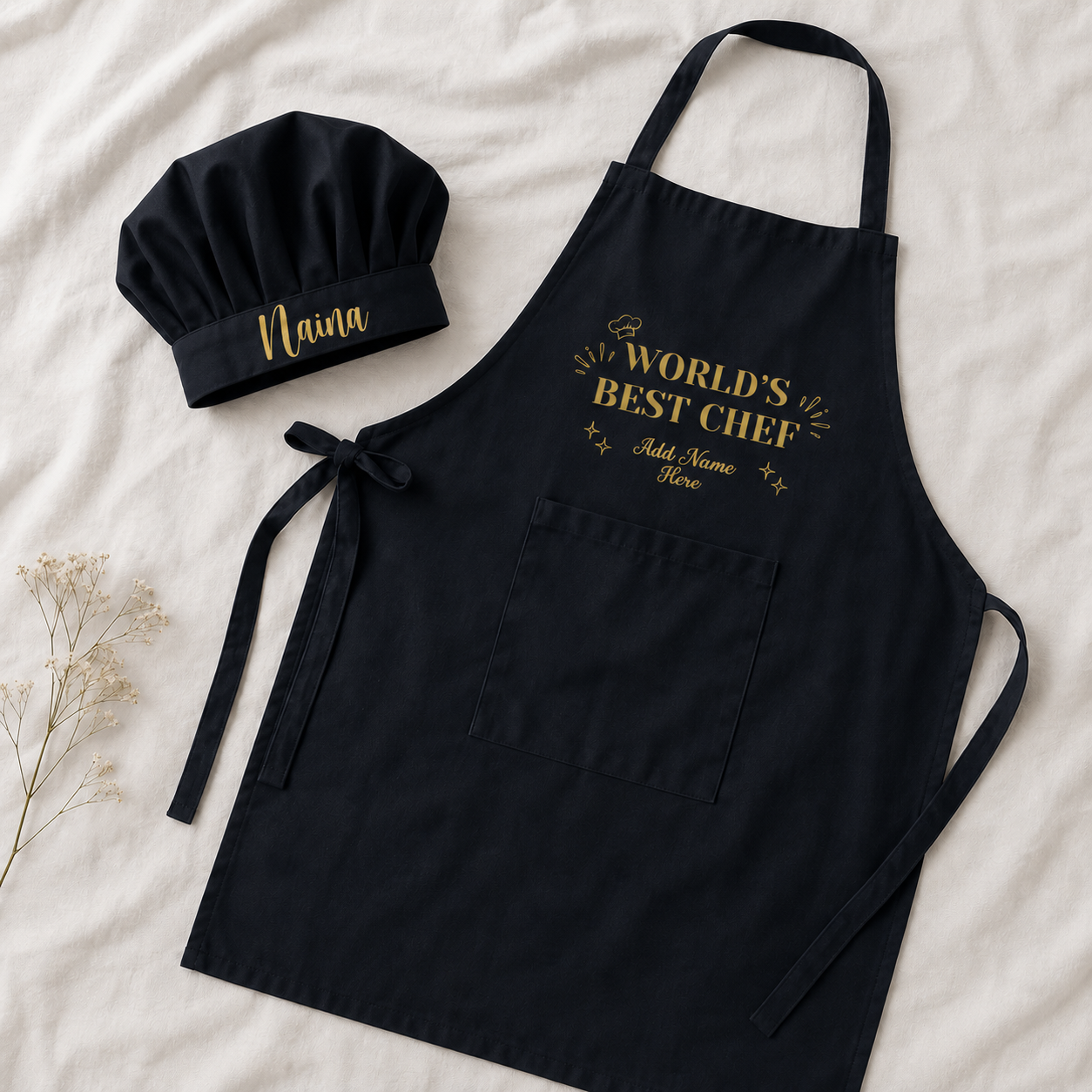 Personalized Chef Hat & Apron Combo
