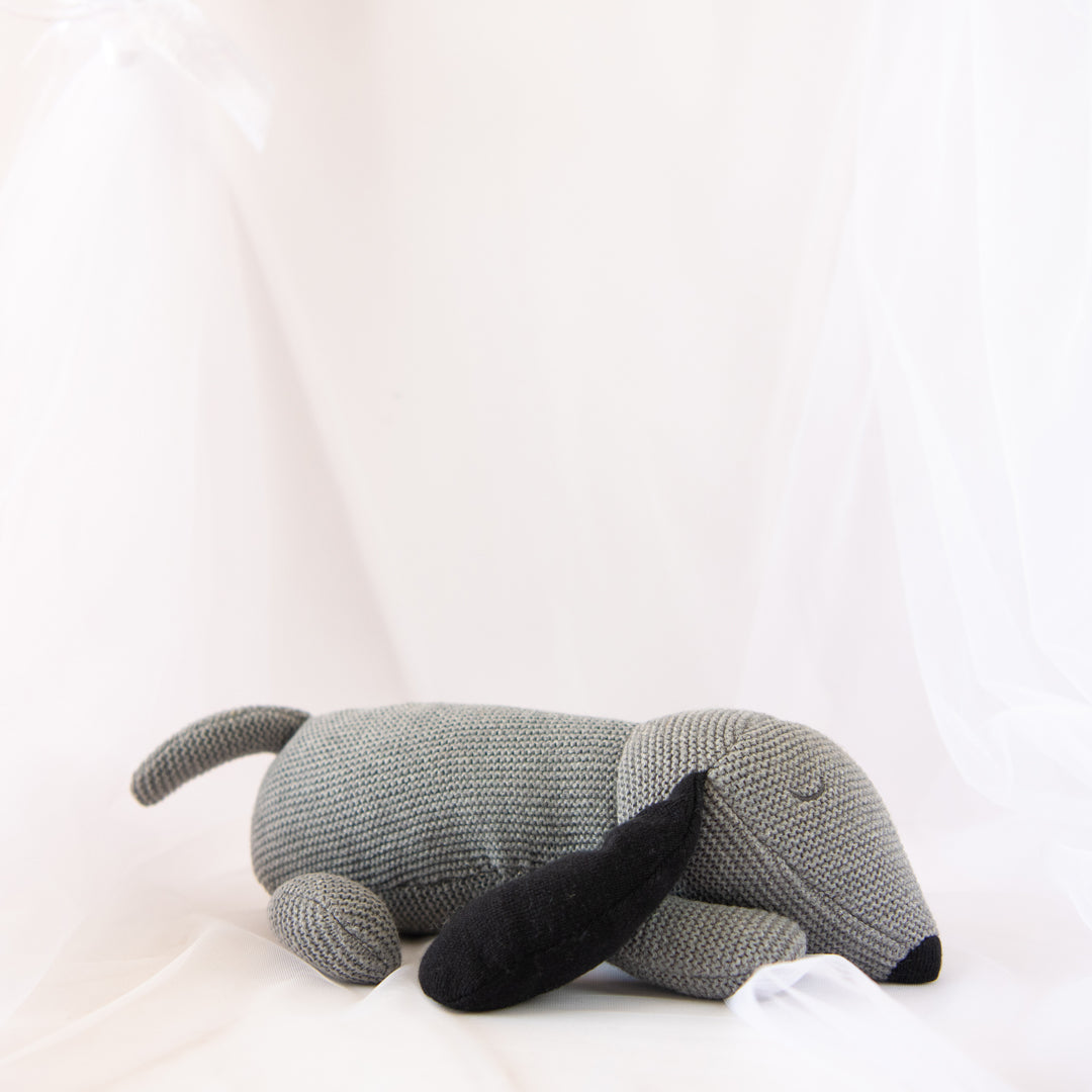 Knitted Sleeping Doggo