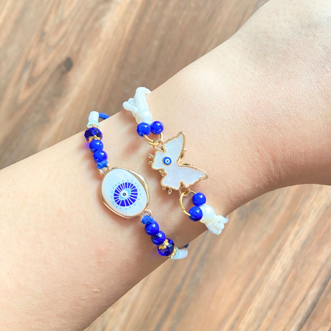 Evil Eye Bracelet & Rakhi Set