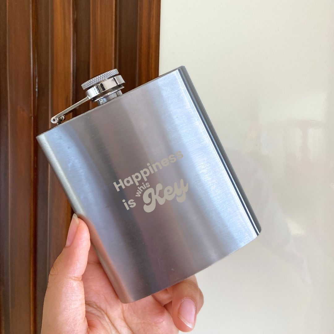Engraved Hip Flask