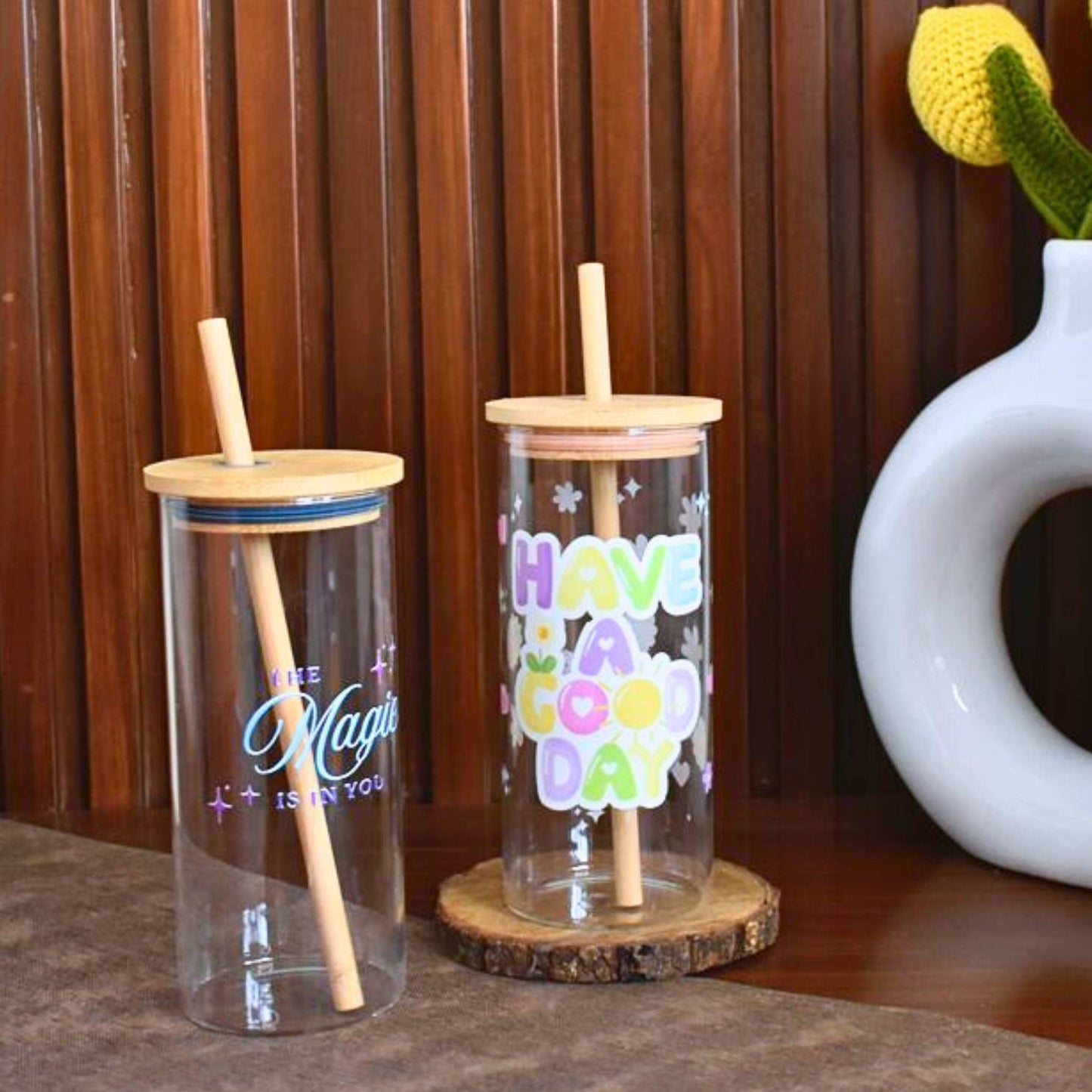 Printed Glass Tumblers