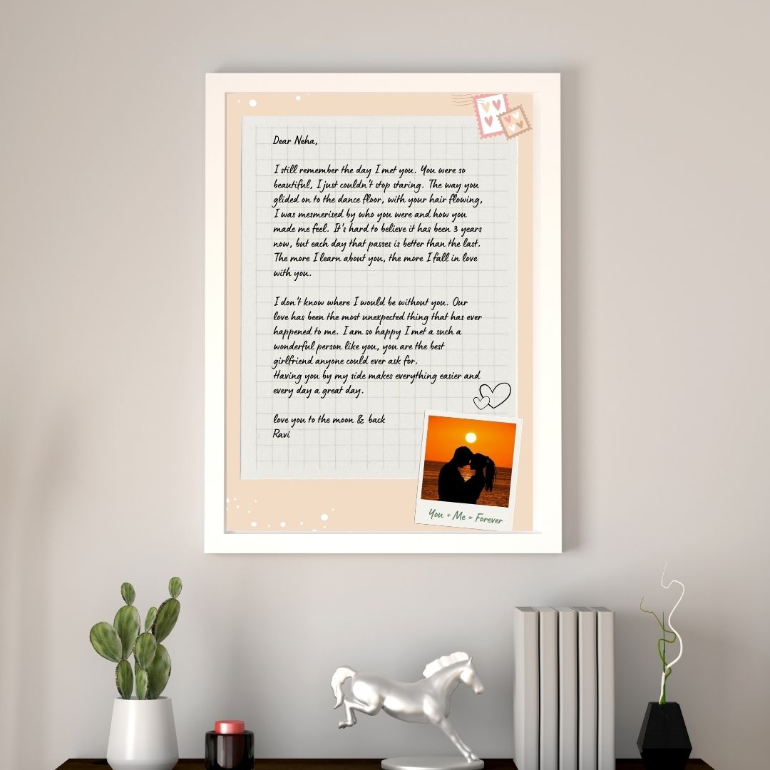 Letter For Your Person Personalized Frame