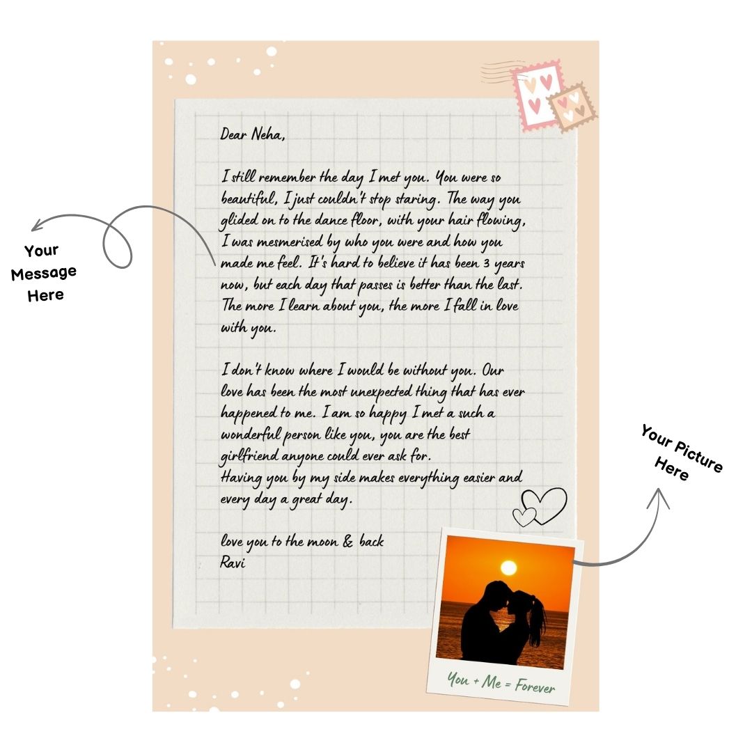 Letter For Your Person Personalized Frame