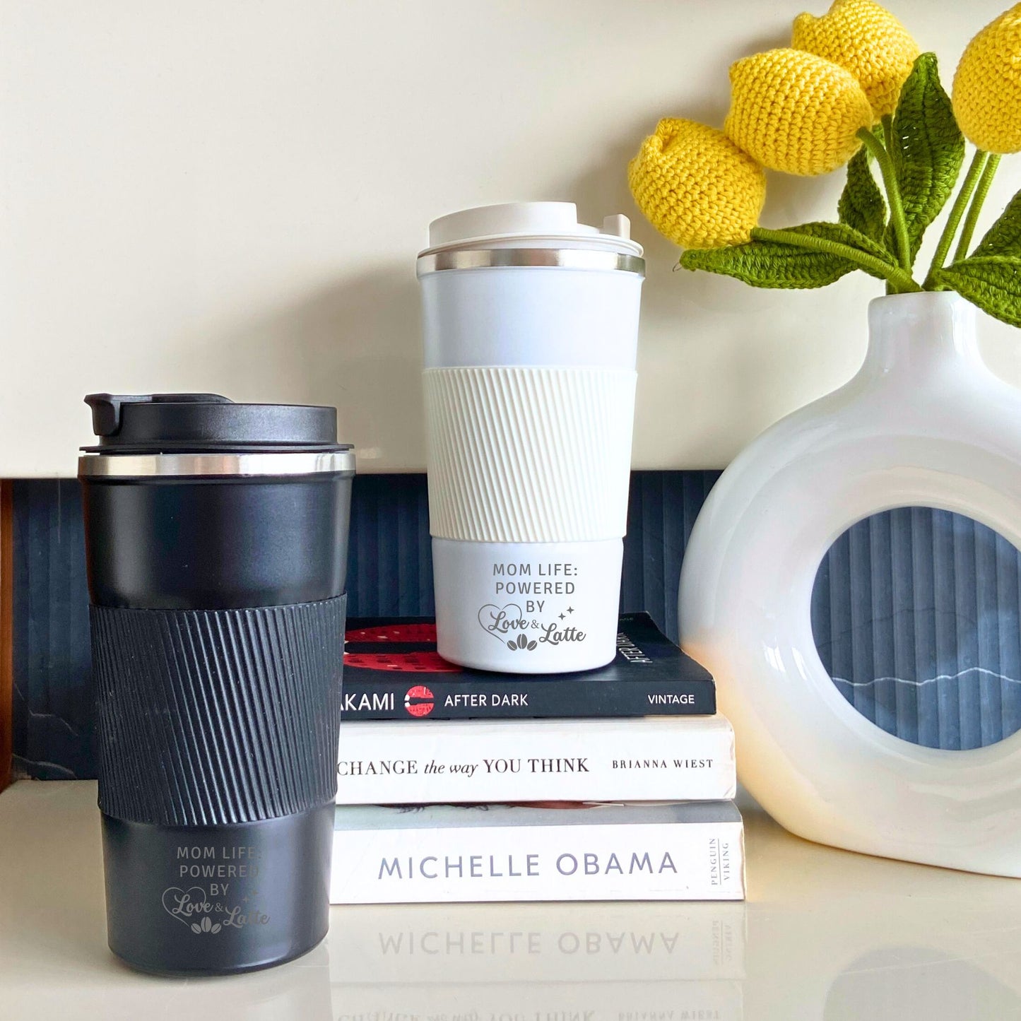Love And Latte Double Walled Travel Tumbler