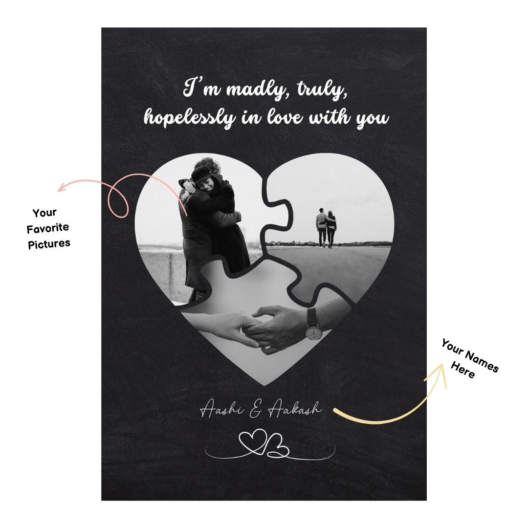 Madly In Love With You Personalized Frame