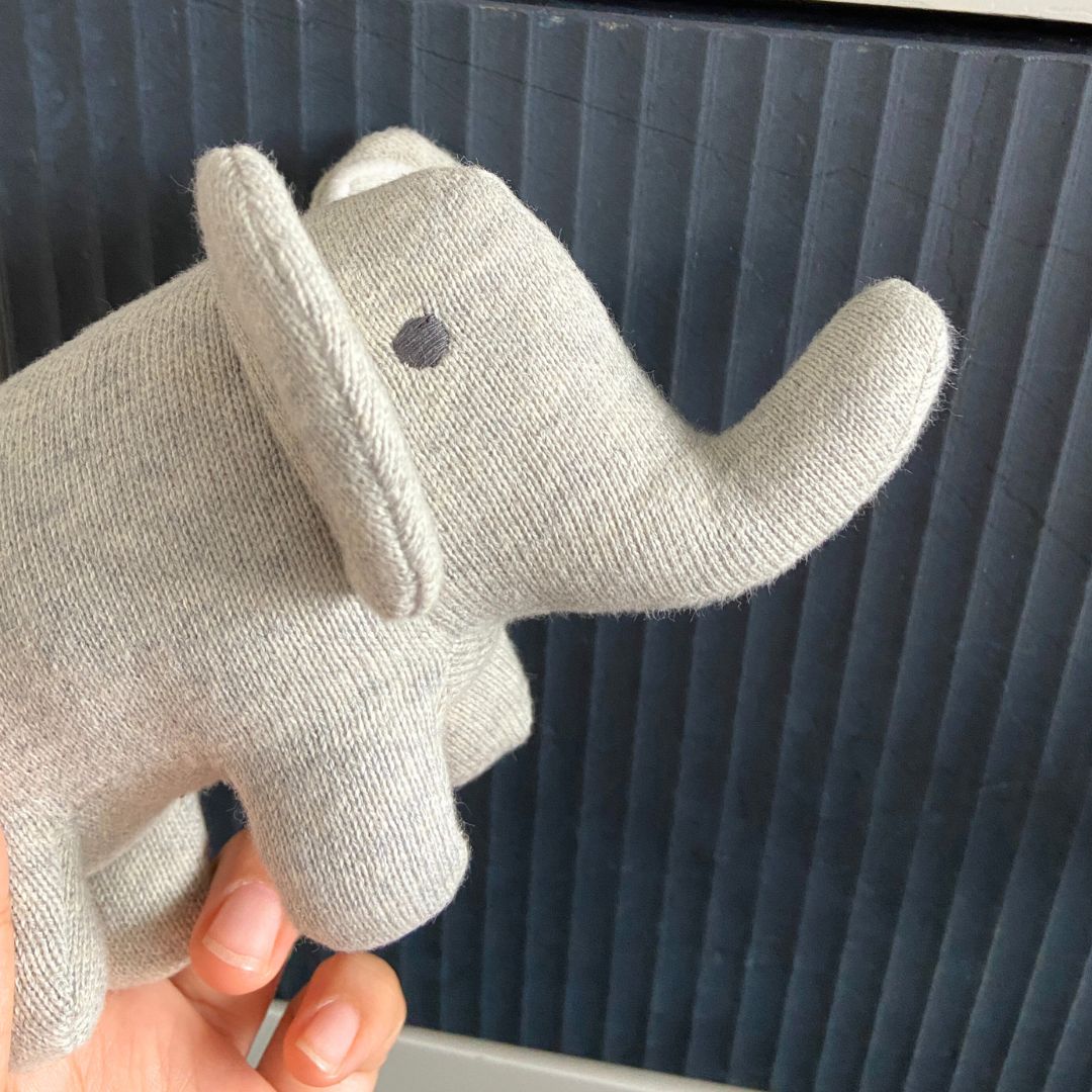 Mr. Elephant Knitted Stuffed Toy