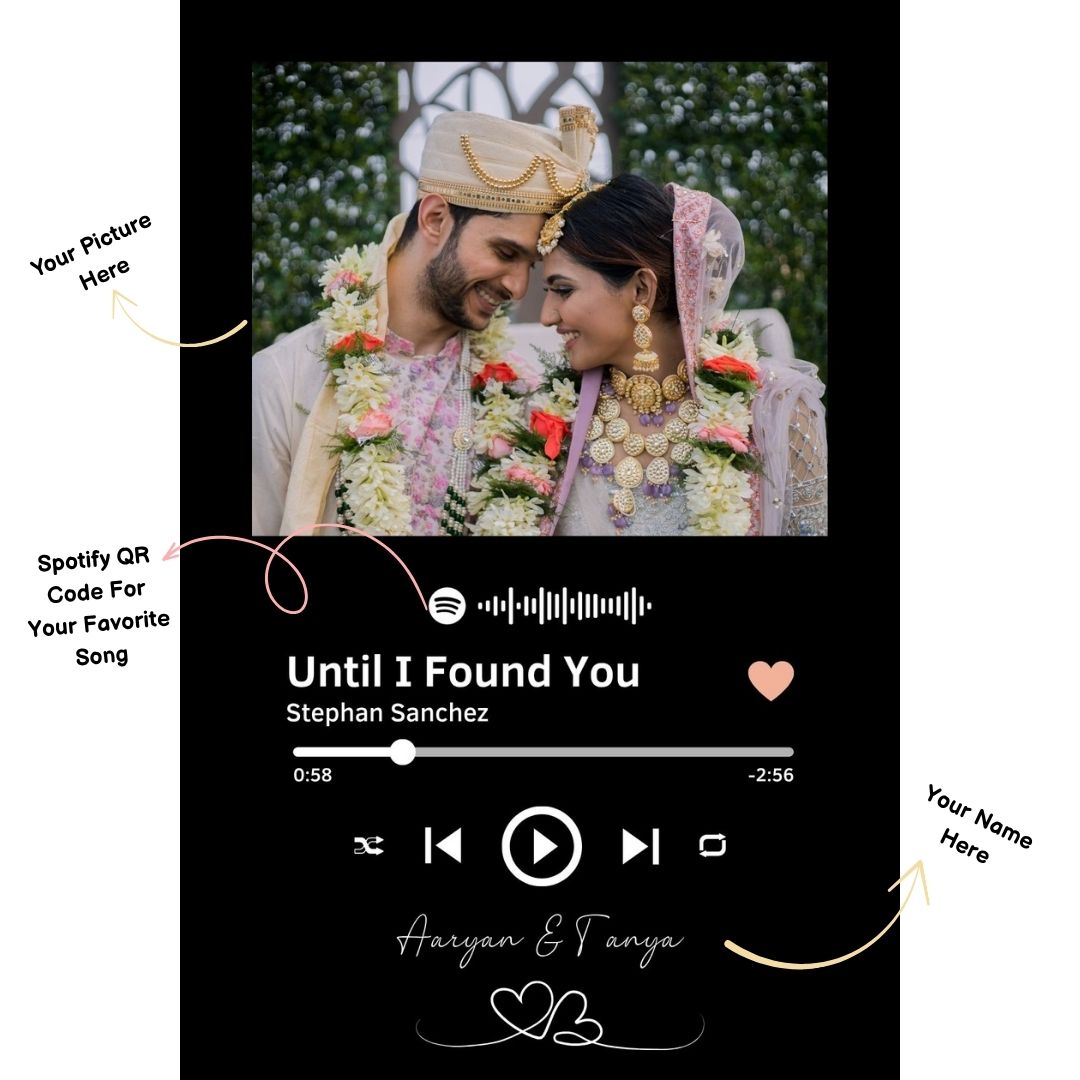 Personalized Name & Spotify Frame