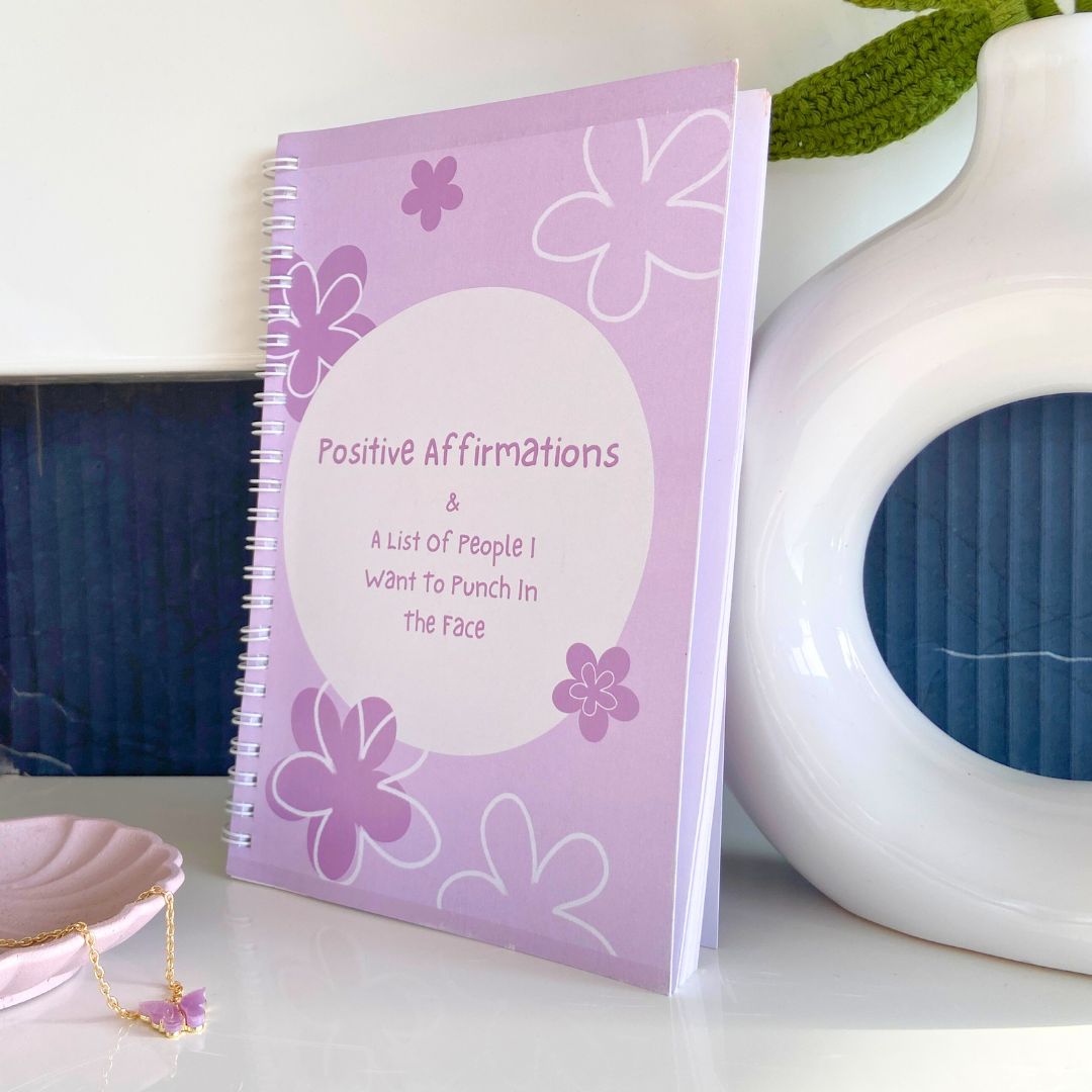 Positive Affirmations & A Bunch Of People To Punch WIro Notebook