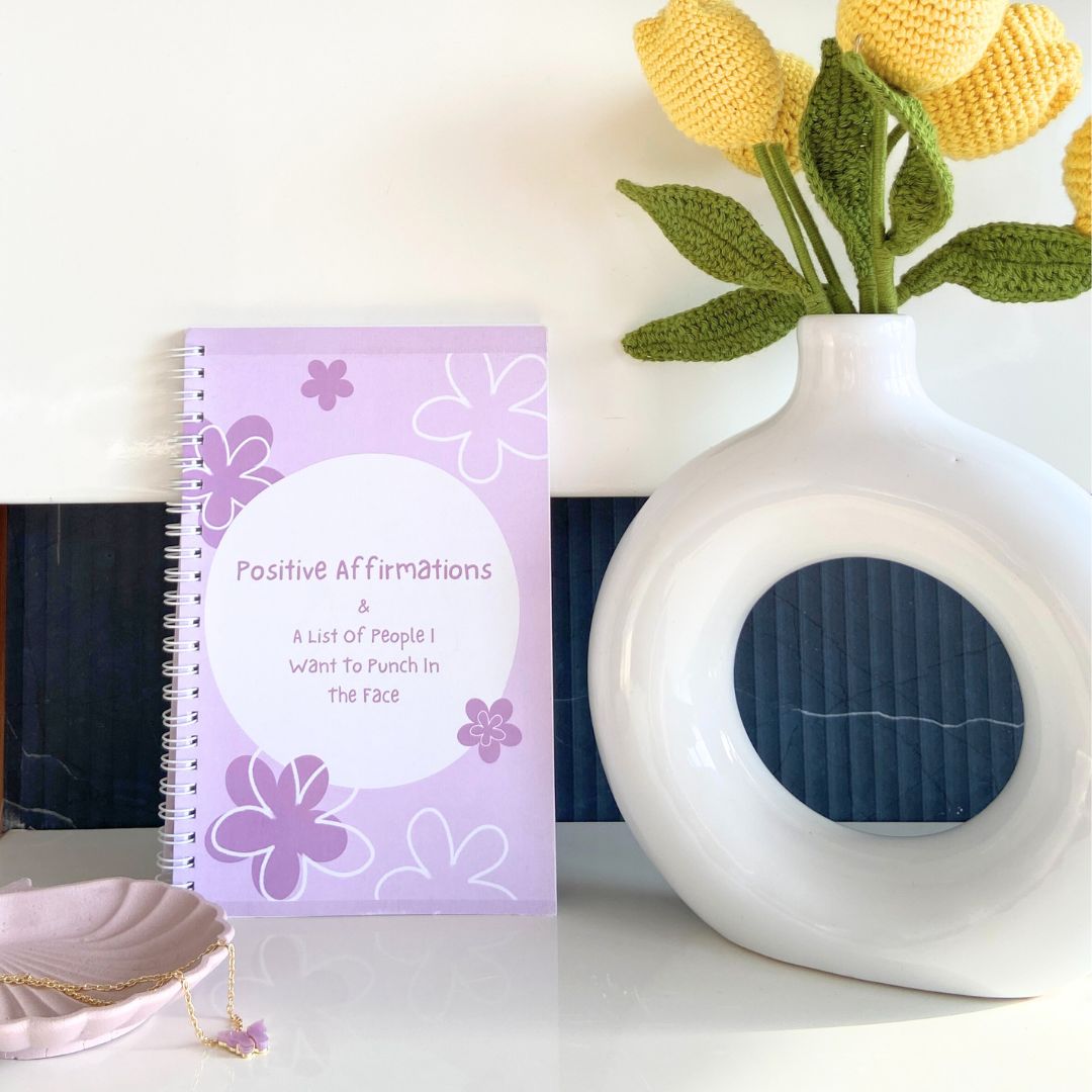 Positive Affirmations & A Bunch Of People To Punch WIro Notebook