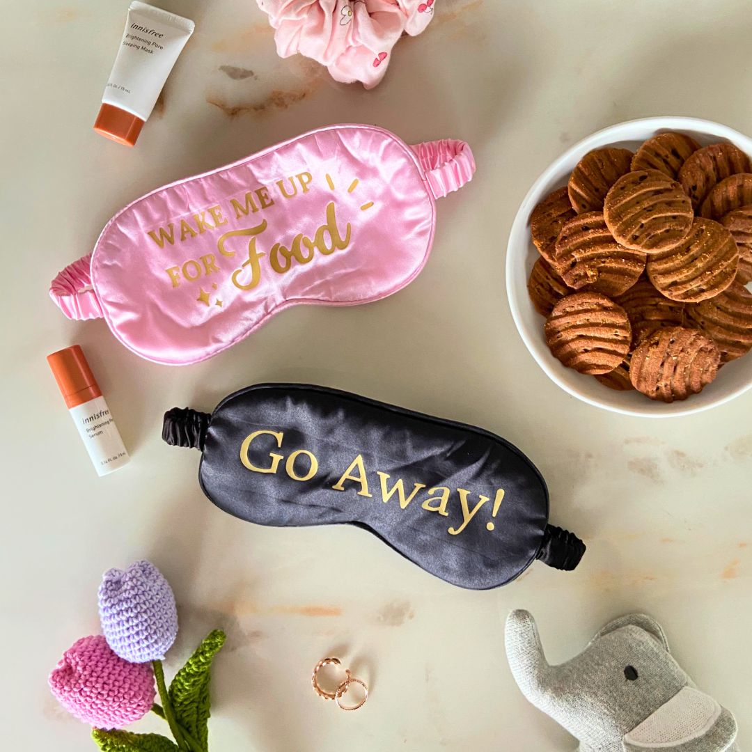 Satin Eye Mask With Quirky Quotes