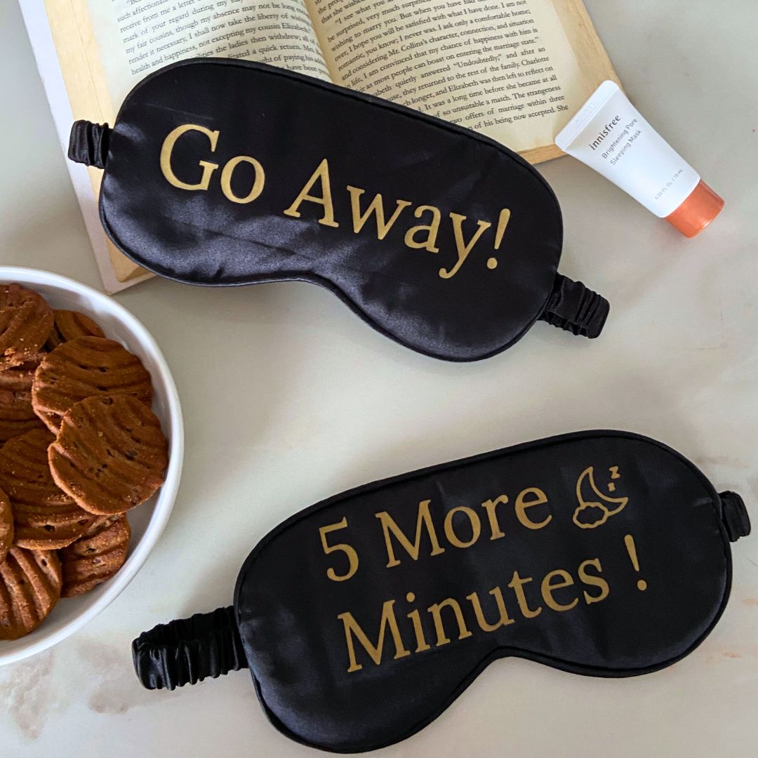 Satin Eye Mask With Quirky Quotes