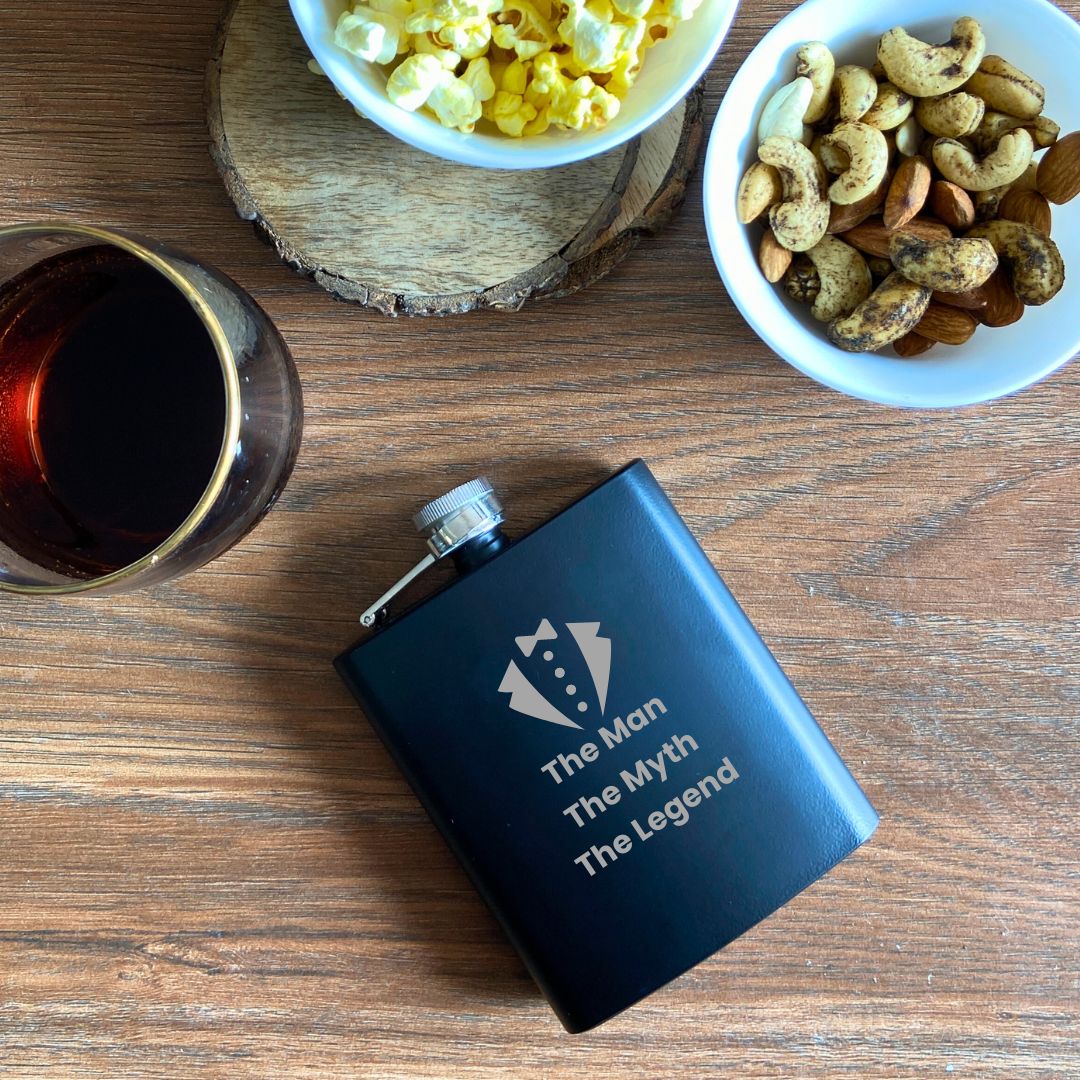 Engraved Hip Flask