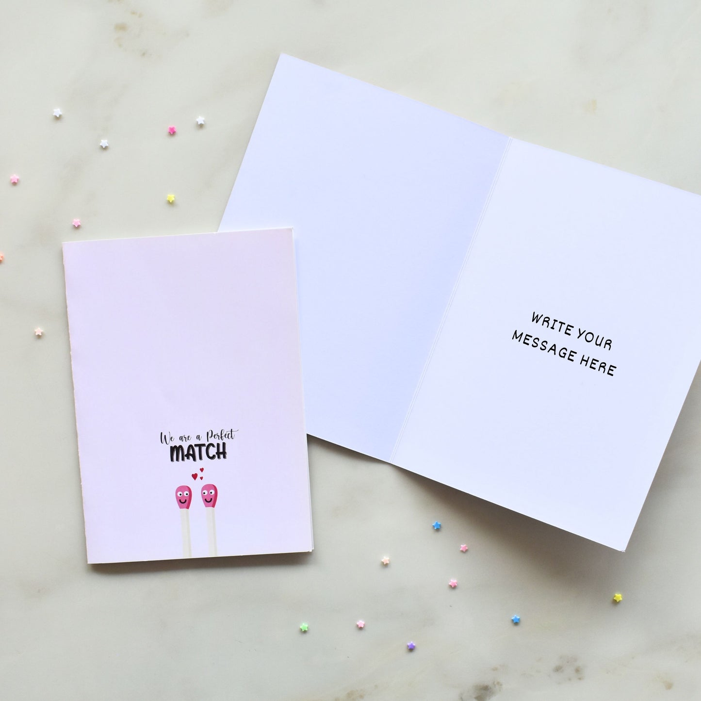 We Are A Perfect Match Card