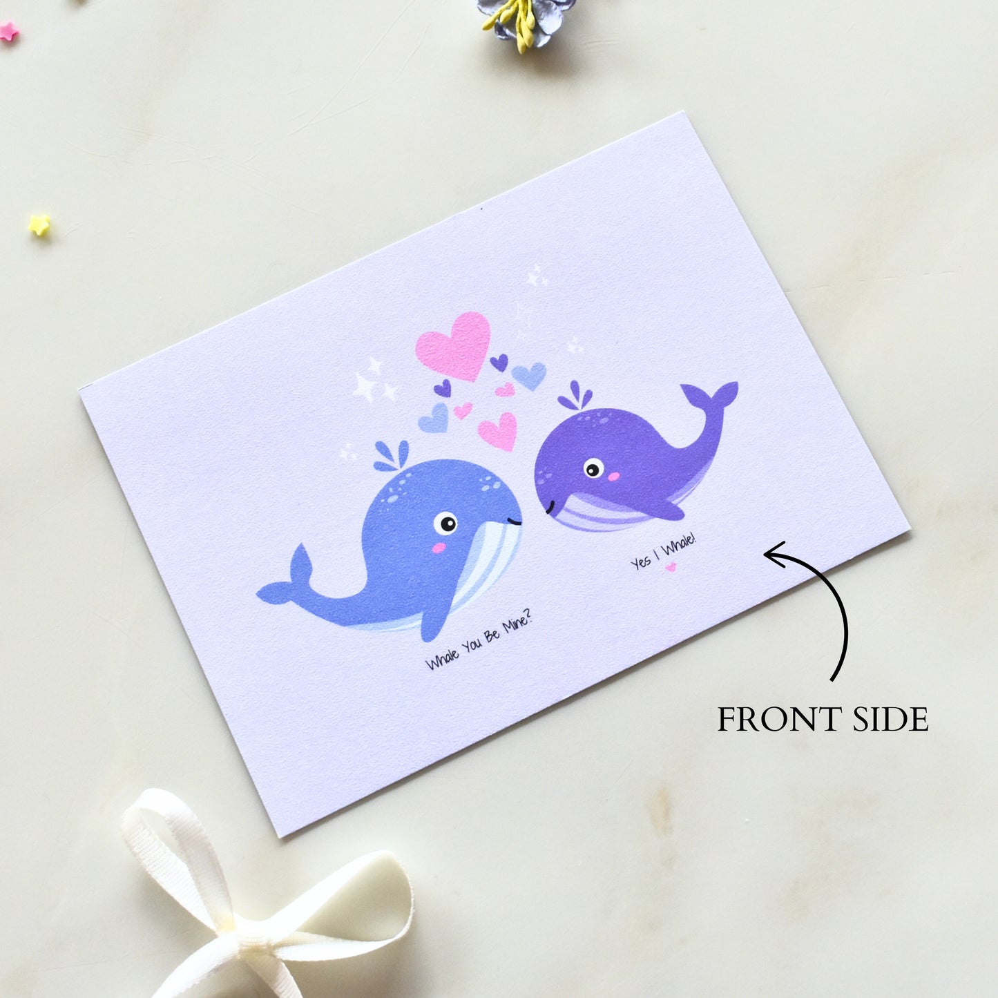 Whale You Be Mine Punny Postcard
