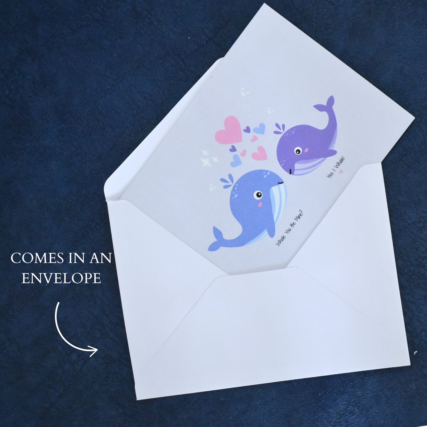 Whale You Be Mine Punny Postcard