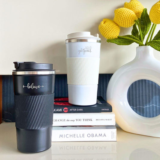 Double Walled Travel Tumbler with Temperature Display