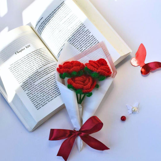 Crochet Rose Bouquet