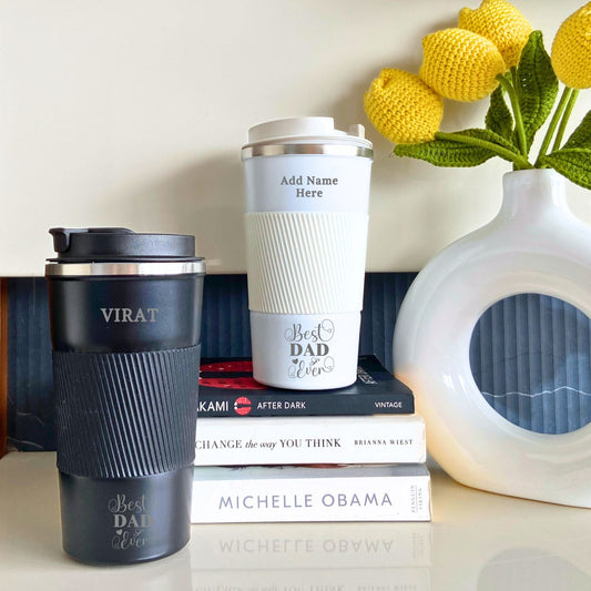 Best Dad Ever Personalized Double Walled Travel Tumbler