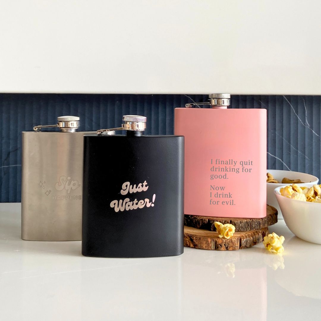 Engraved Hip Flask
