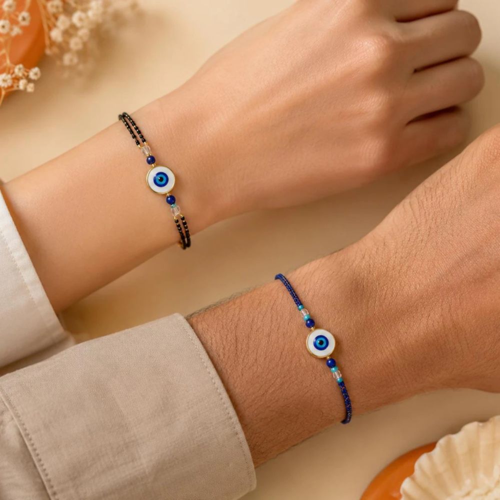 Evil Eye and Rakhi Set for Bhaiya Bhabhi