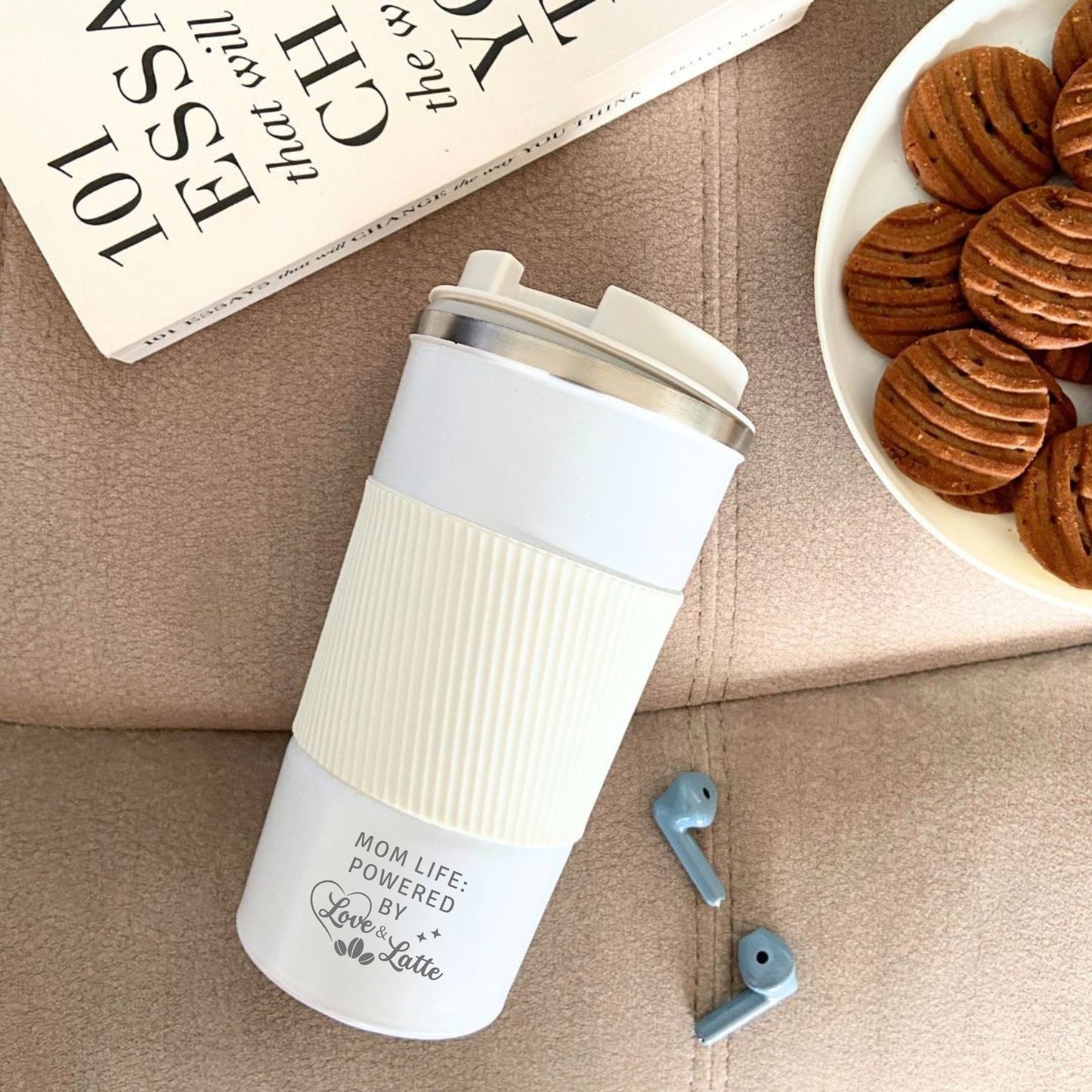 Love And Latte Double Walled Travel Tumbler