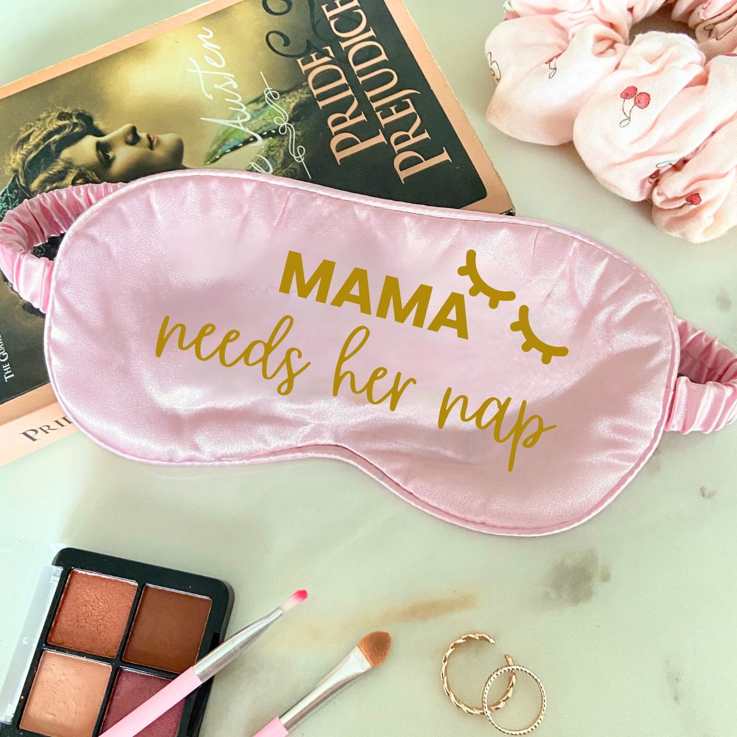 Mama Needs A Nap Satin Eye Mask