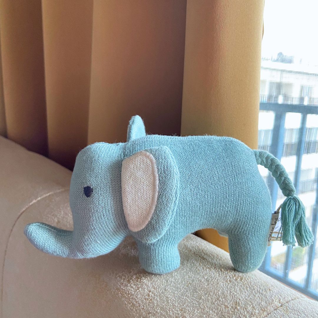 Mr. Elephant Knitted Stuffed Toy