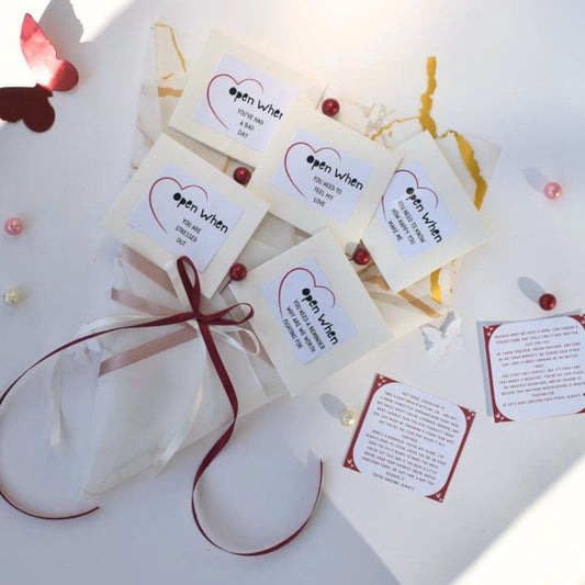 Handcrafted Open When Letter Bouquet