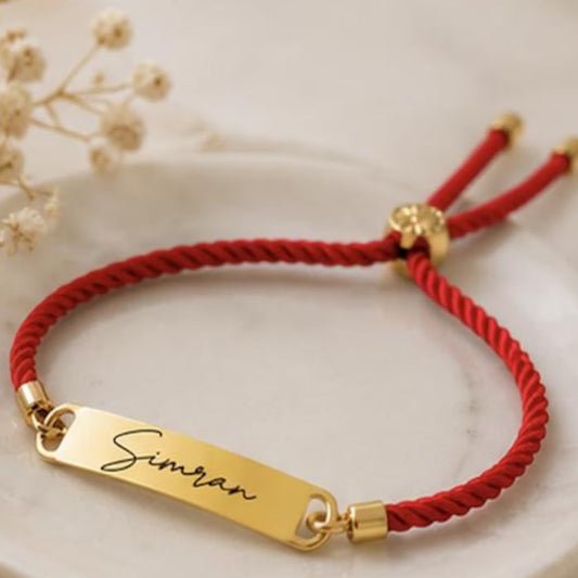 Personalized Rakhi Bracelet