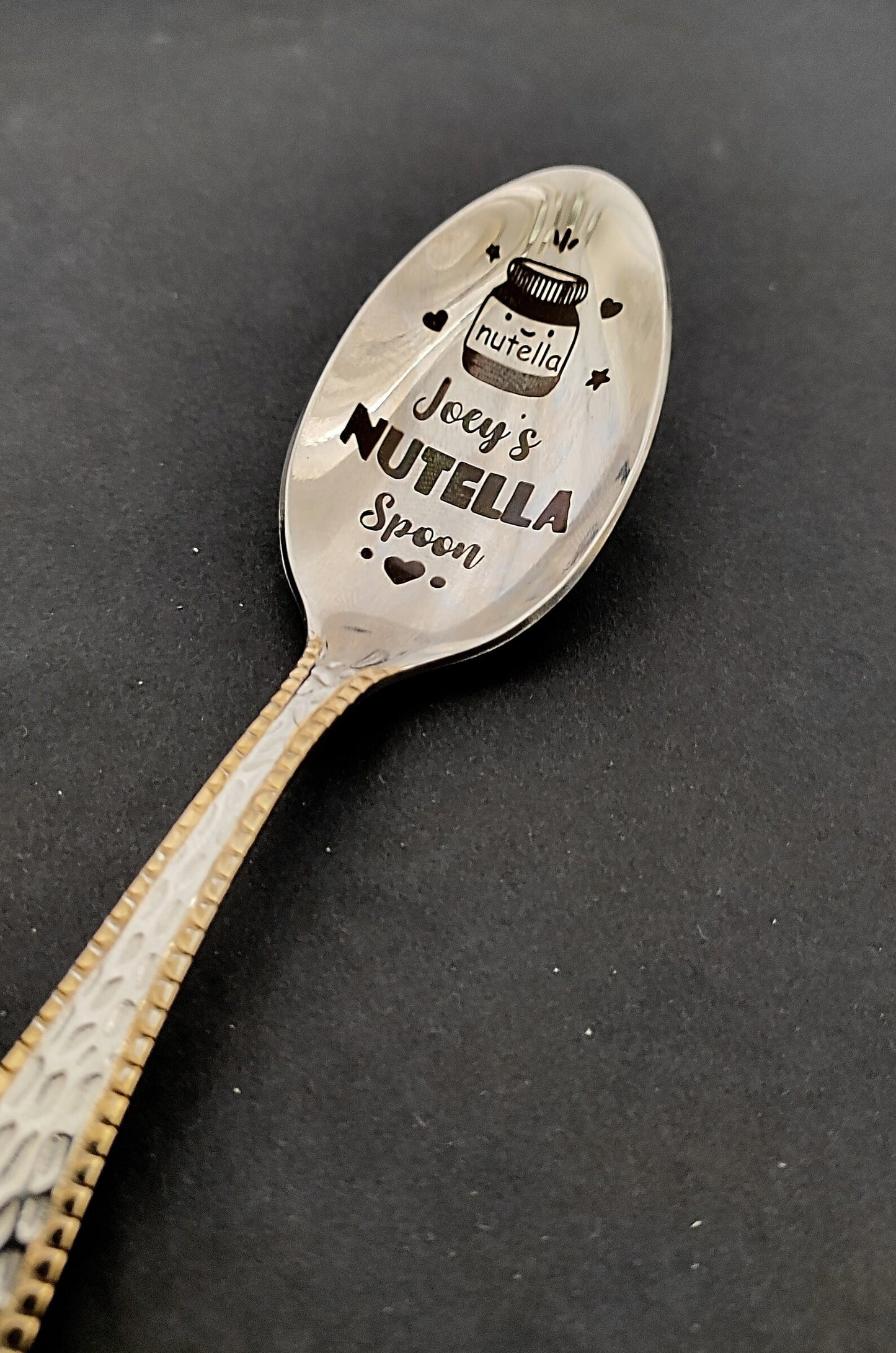Personalized Nutella Jar & Spoon Combo