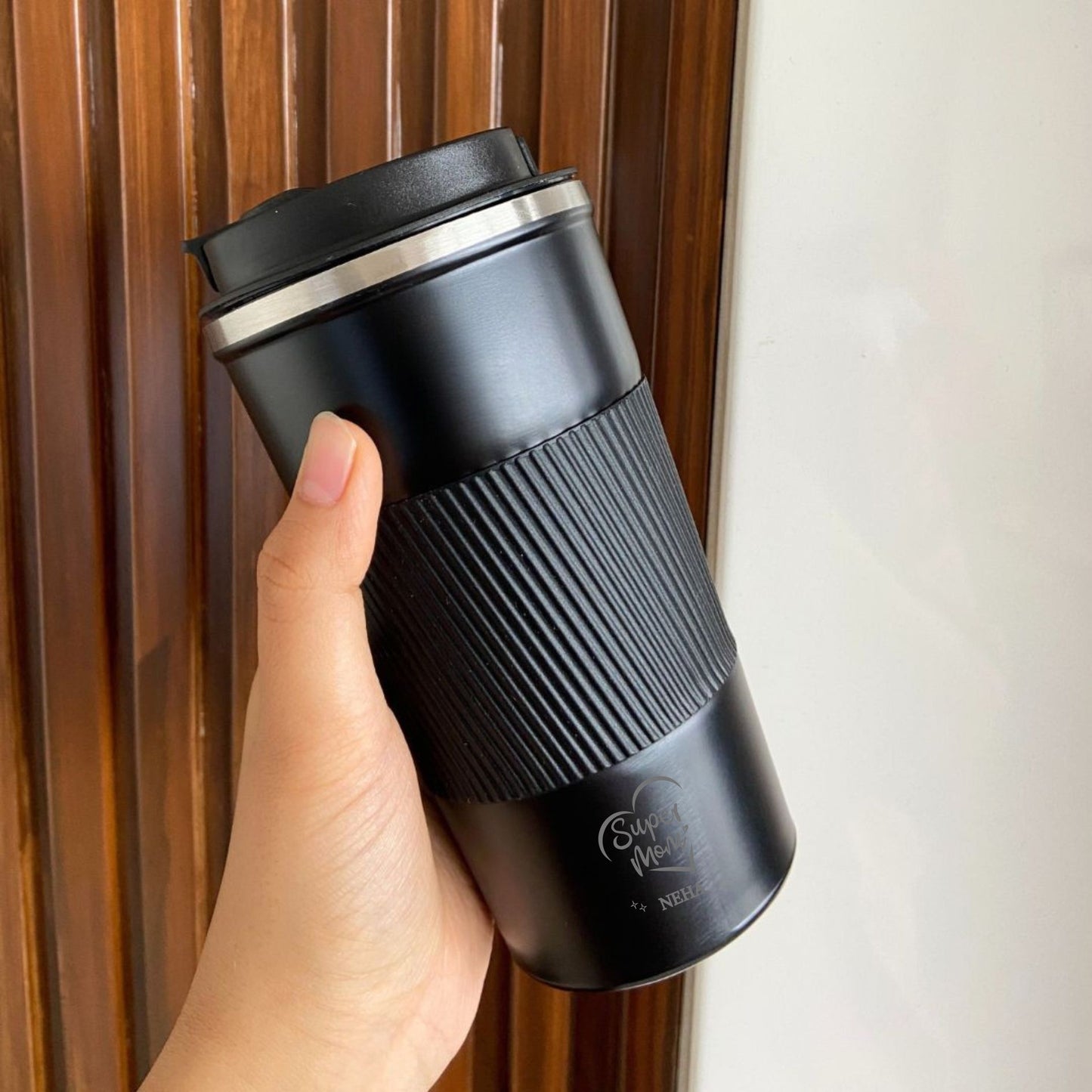 Super Mom Personalized Double Walled Travel Tumbler