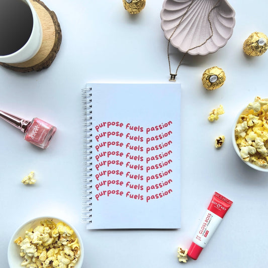 Purpose Fuels Passion Notebook With Unruled Pages