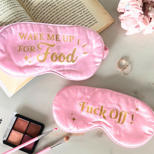Satin Eye Mask With Quirky Quotes