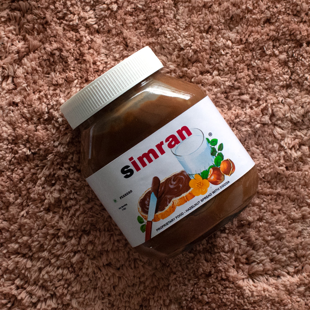 Personalized Nutella Jar